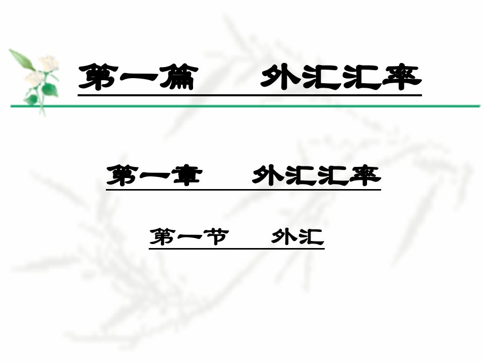 国际金融学课件ppt