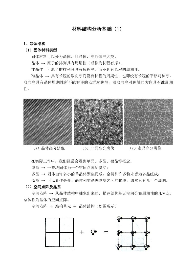 材料结构基础