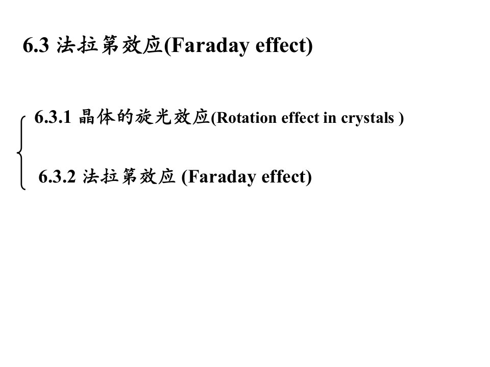 《法拉第效应》PPT课件