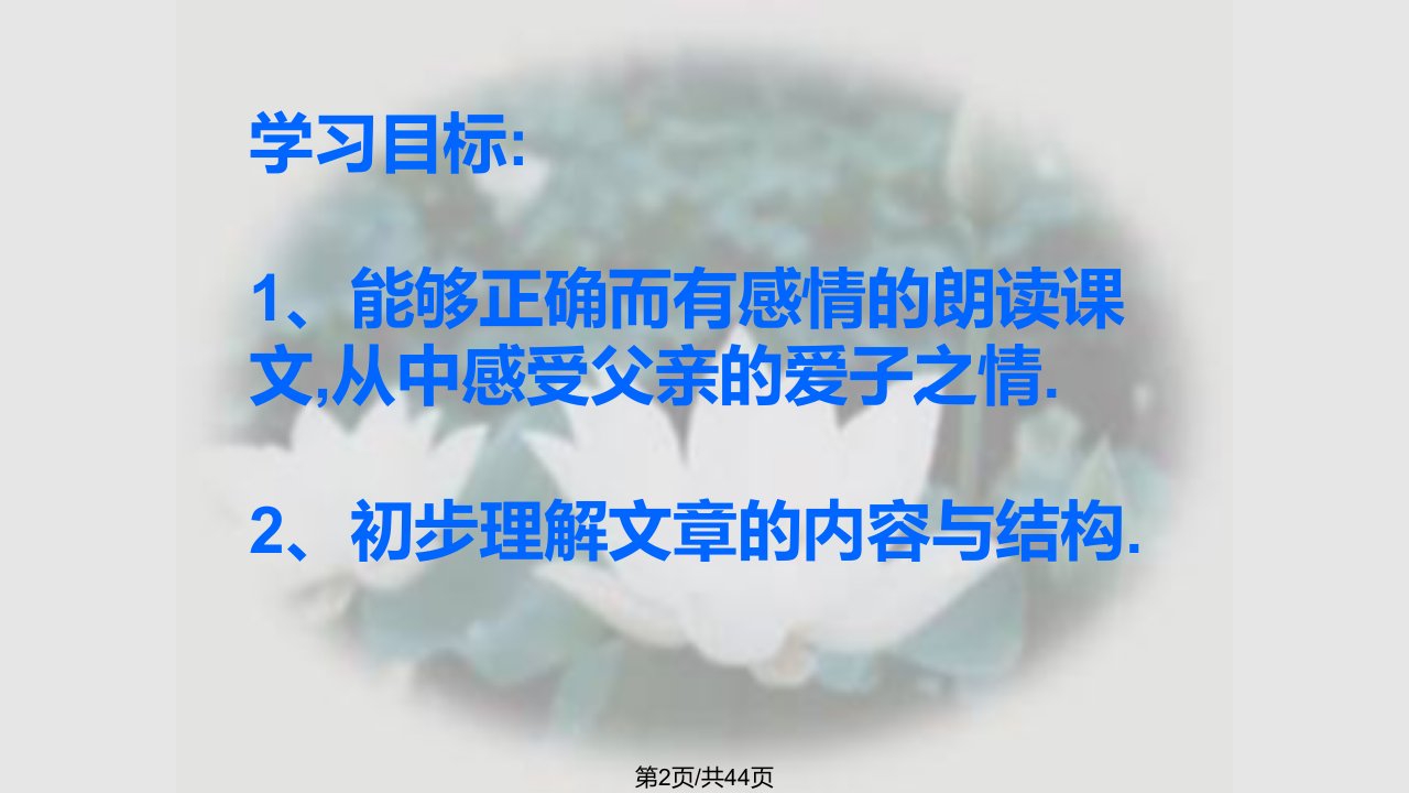 语文背影学习