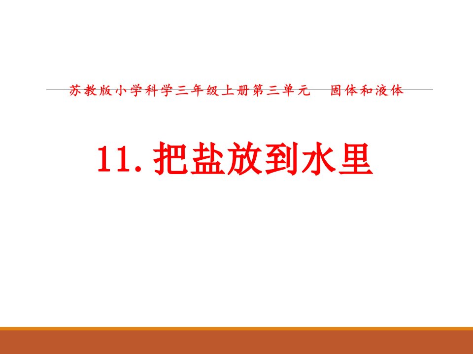 苏教版科学-三年级上册---把盐放到水里ppt课件