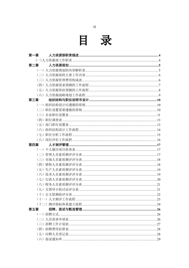 HR必备人资管理六大模块一本通