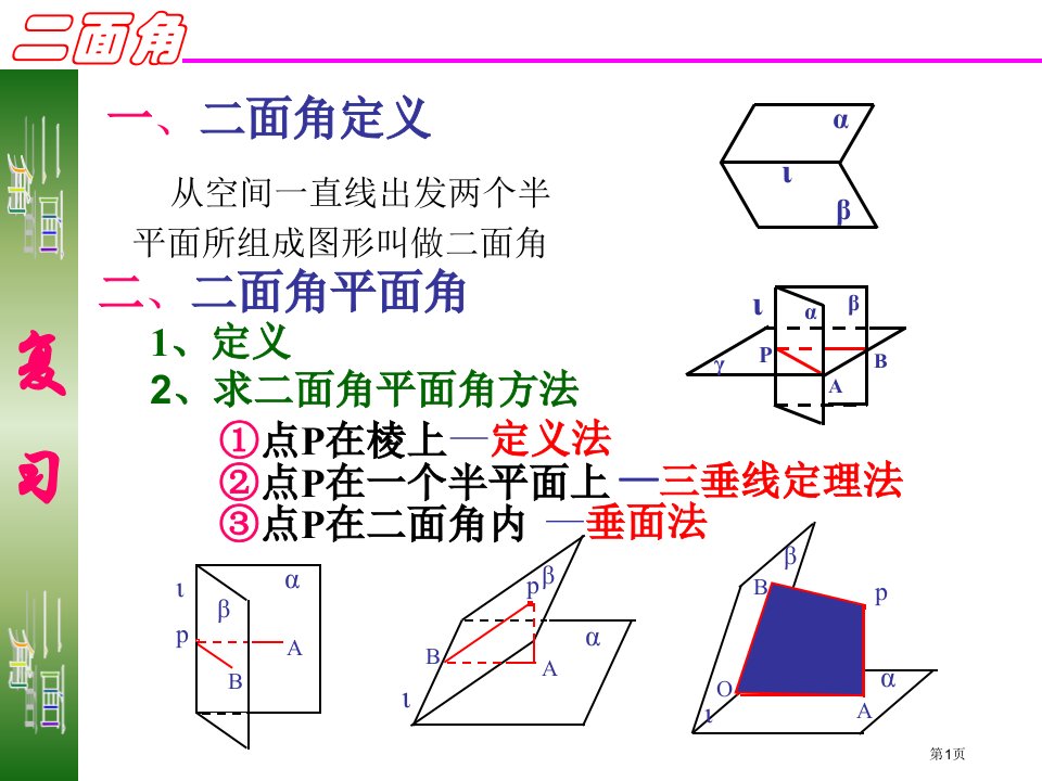 高中数学面面垂直的判定公开课获奖课件省优质课赛课获奖课件