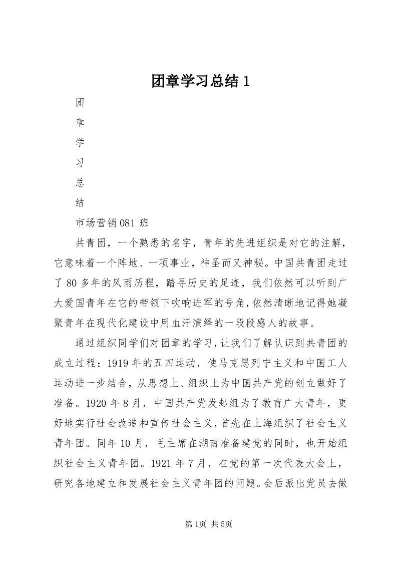 6团章学习总结