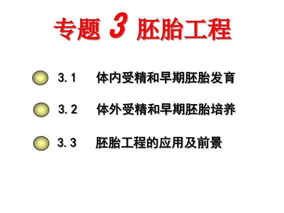 选修3胚胎工程复习ppt课件