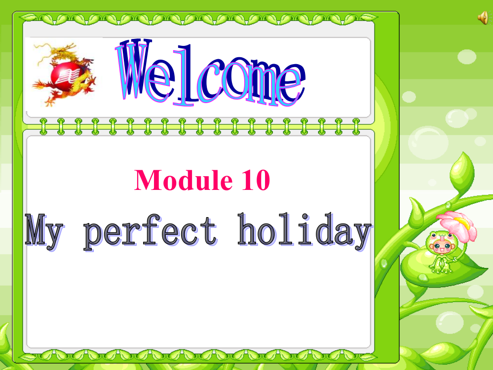 （中小学资料）Myperfectholiday全模块课件