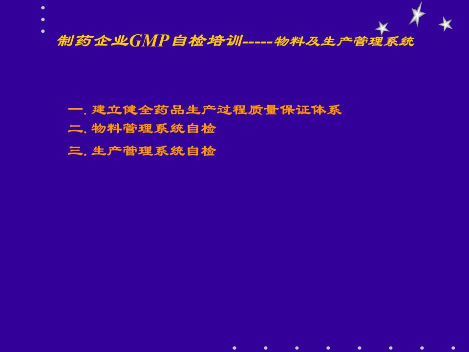 精选制药企业GMP自检培训物料及生产管理系统