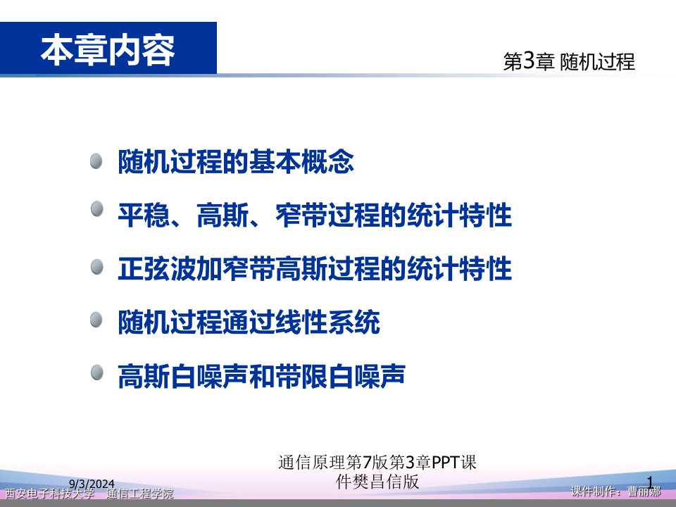 2021年度通信原理第7版第3章PPT课件樊昌信版讲义