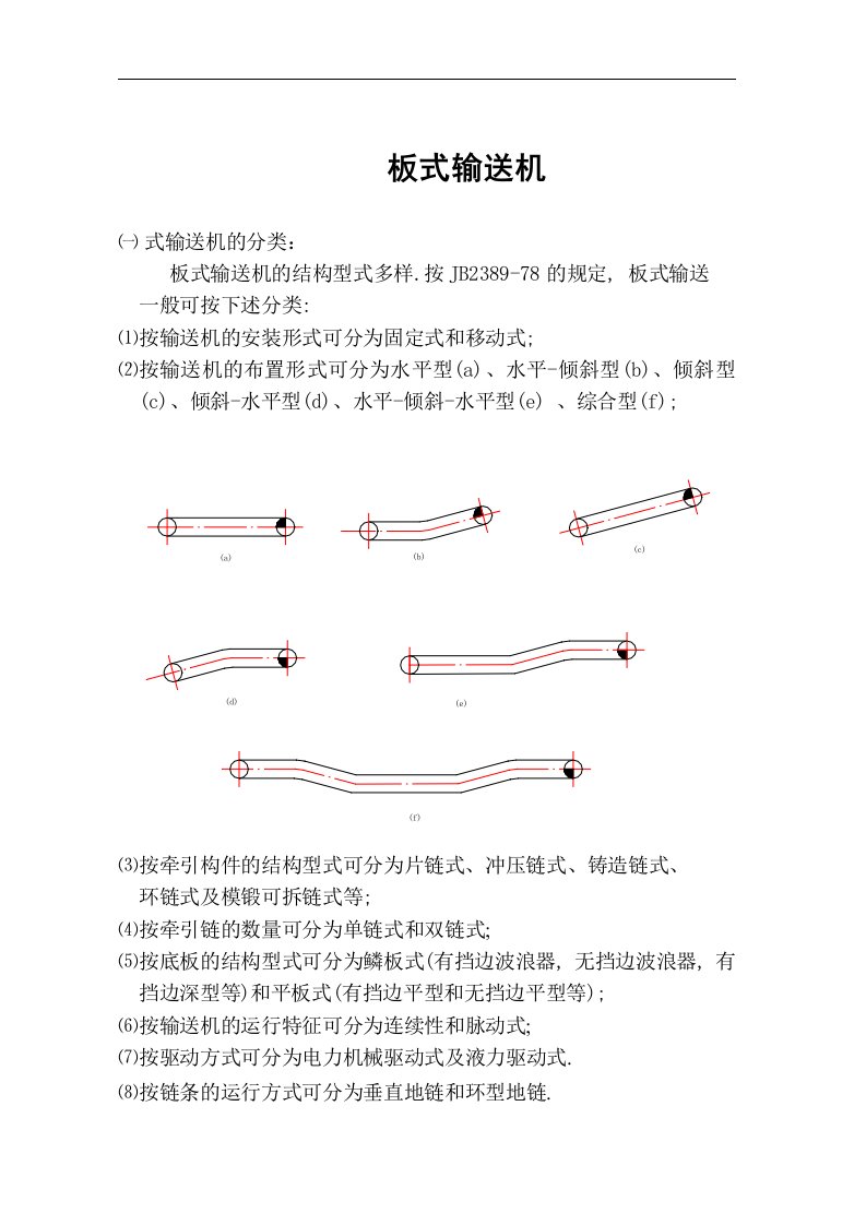 链板式输送机计算