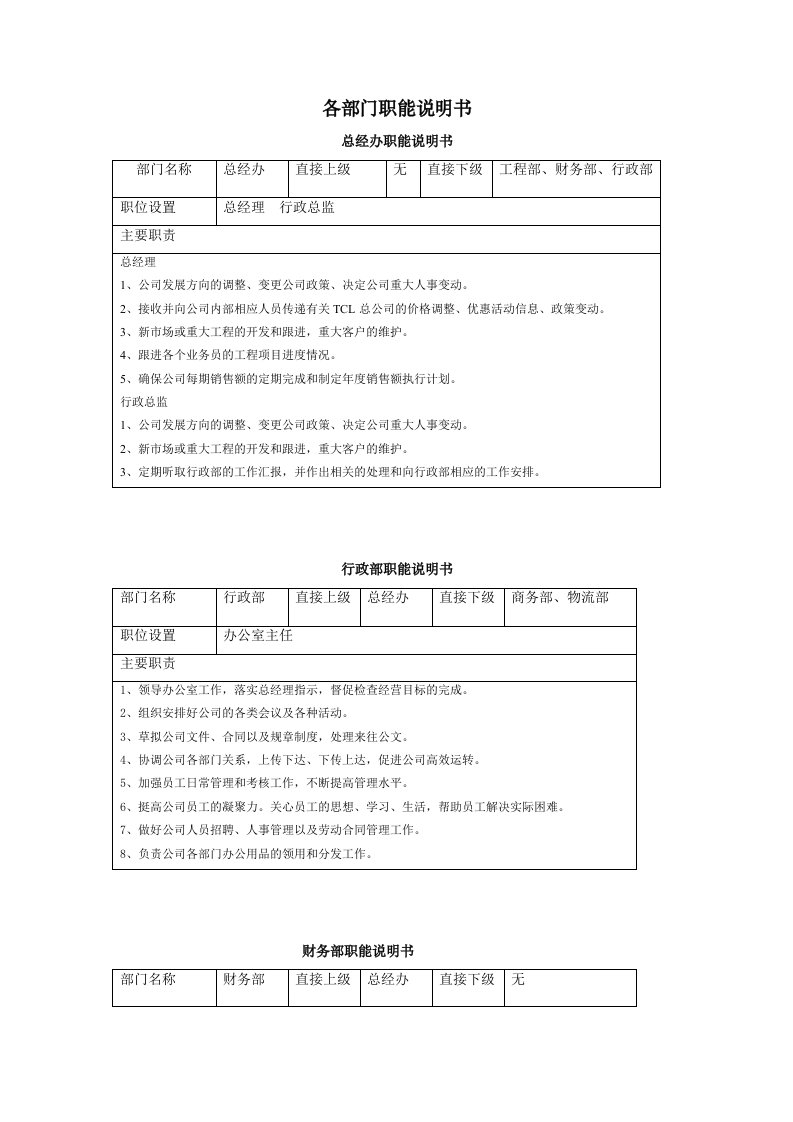 灯具批发公司制度及职能