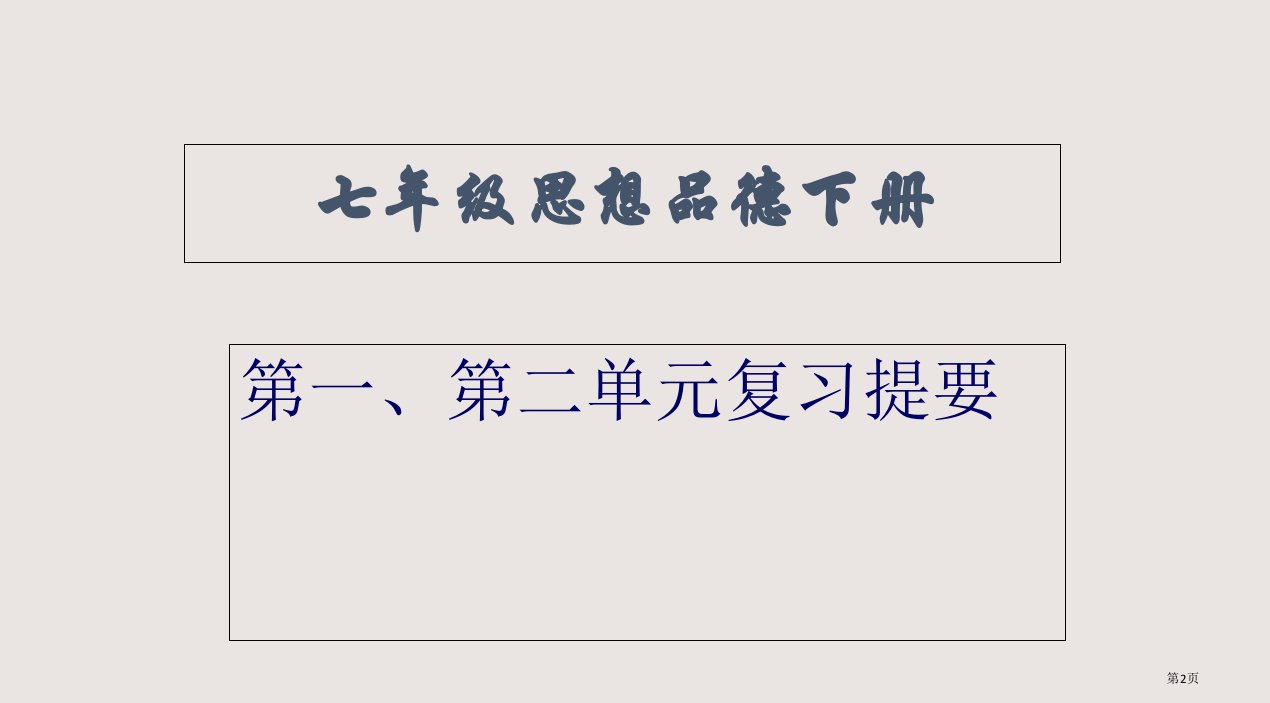 人教版七年级下册思想品德复习市公开课一等奖省优质课获奖课件