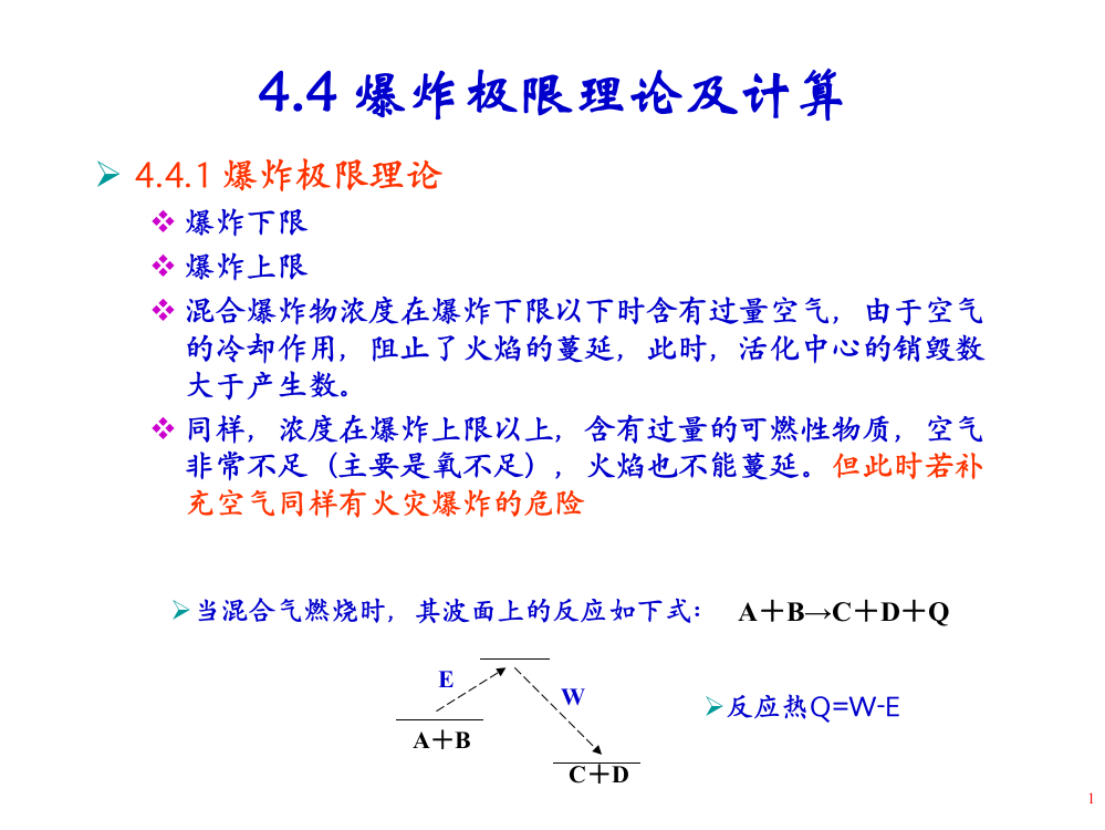 爆炸极限计算ppt课件