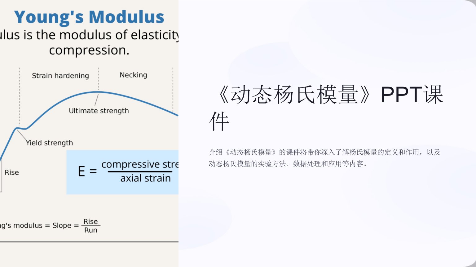 《动态杨氏模量》课件