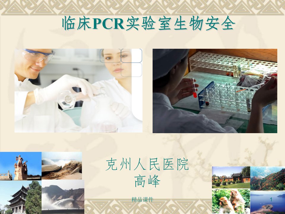 PCR实验室的生物安全课件