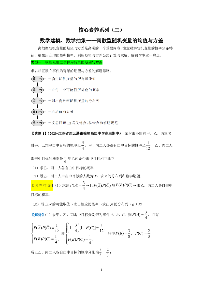 核心素养系列(三)数学建模、数学抽象