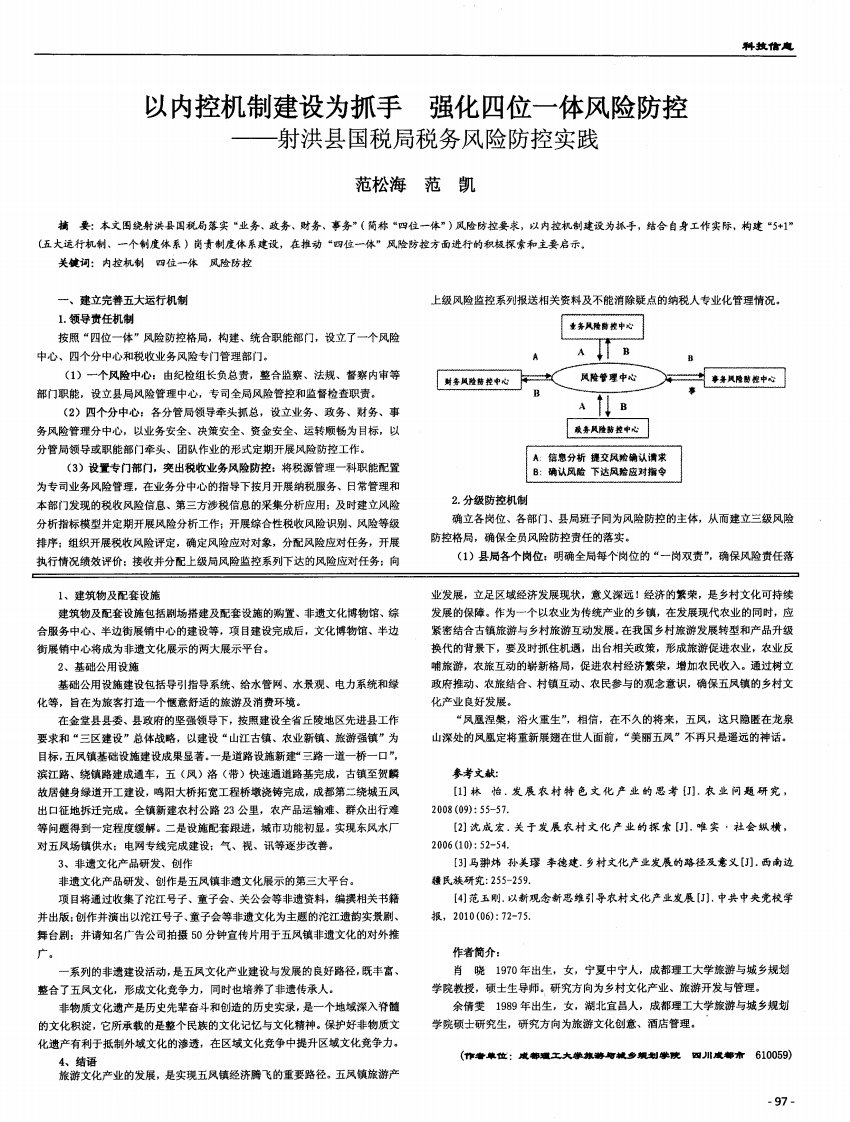 以内控机制建设为抓手强化四位一体风险防控——射洪县国税局税务风险防控实践-论文