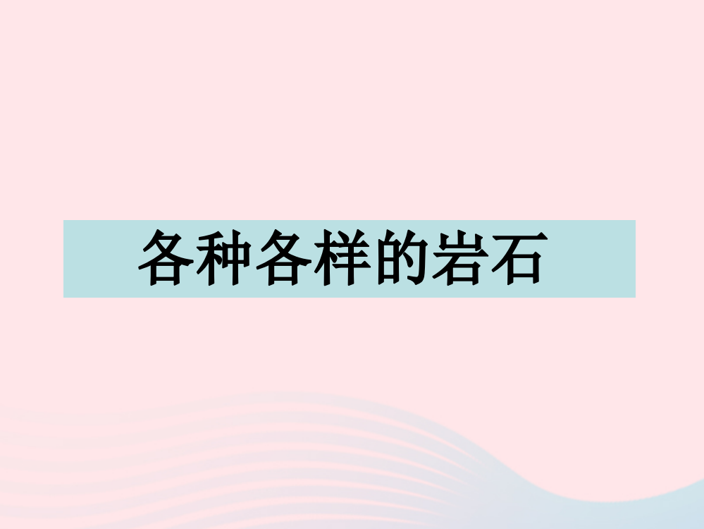 四年级科学下册