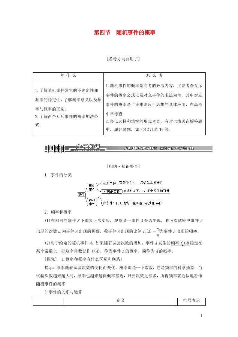 高考数学一轮复习