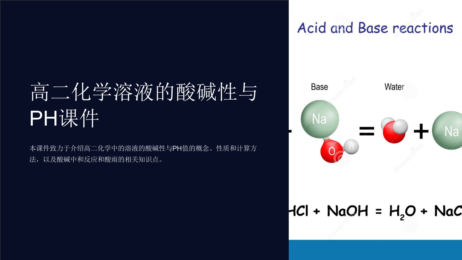 高二化学溶液的酸碱性与PH课件