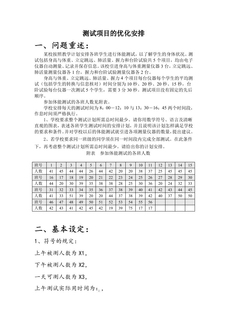 数学建模优化问题