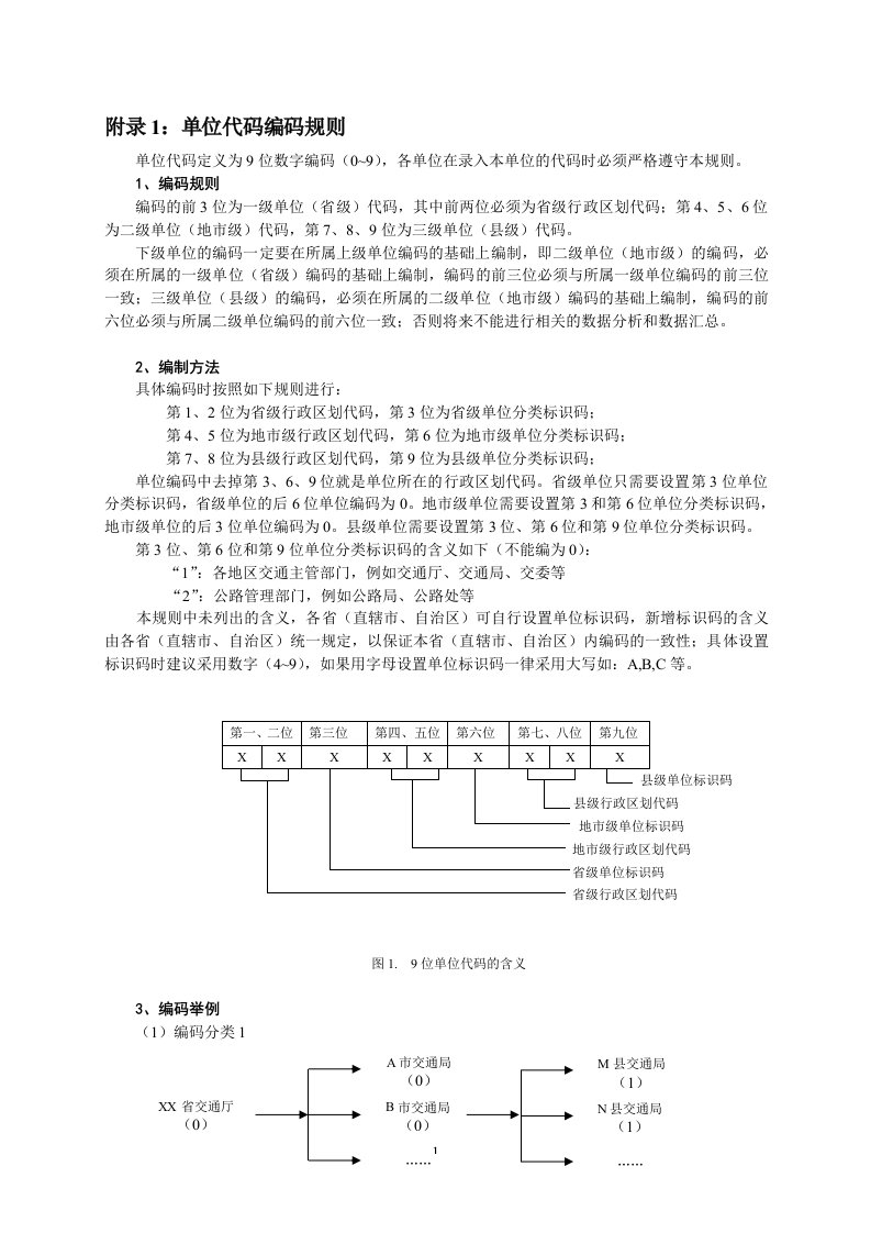 单位代码编码规则