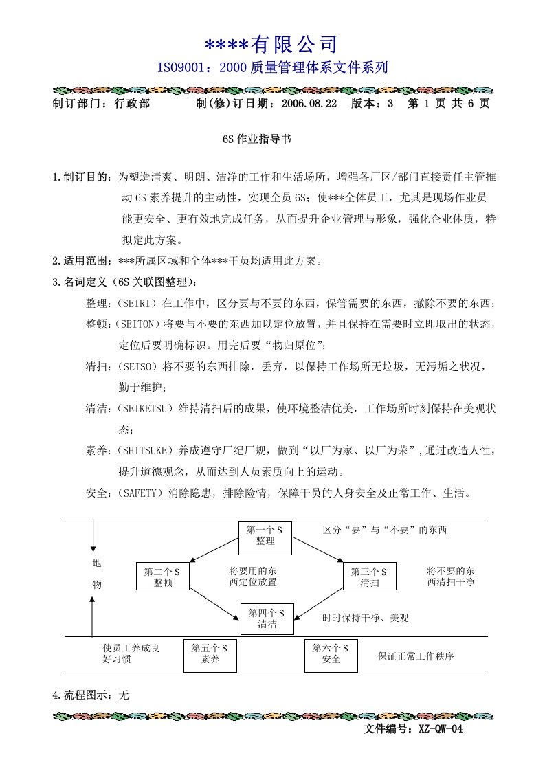 6s作业指导书