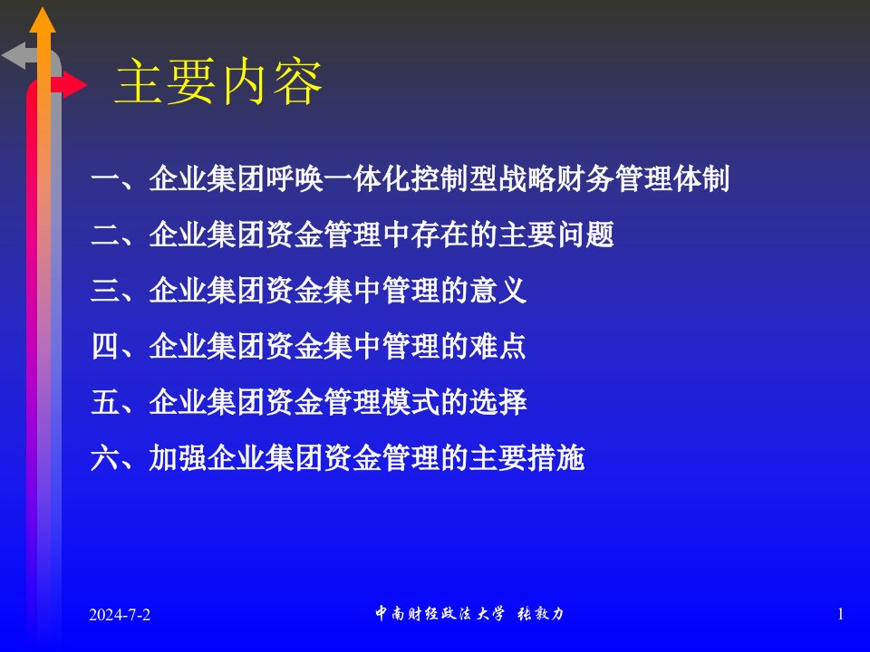 企业集团资金管理理论与实践