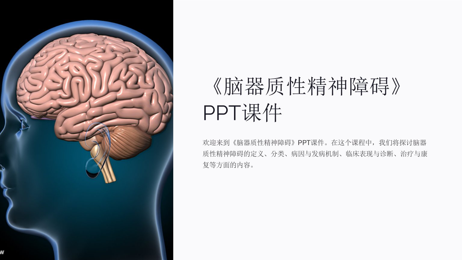 《脑器质性精神障碍》课件