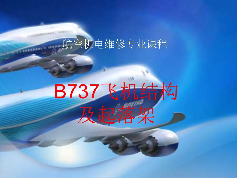 B737飞机结构及起落架