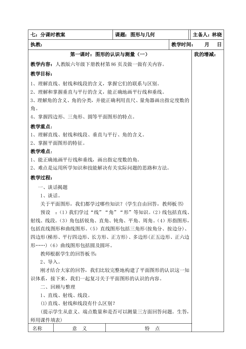 六下数学整理与复习(图形与几何)