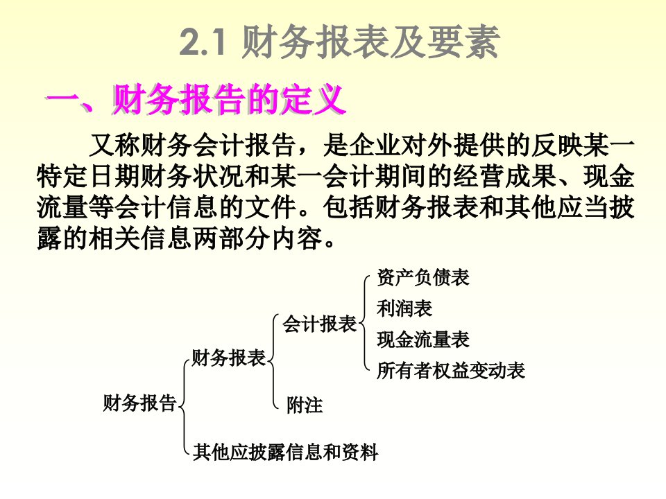 会计学第02章财务报告基础