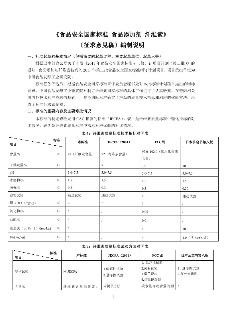 食品安全国家标准