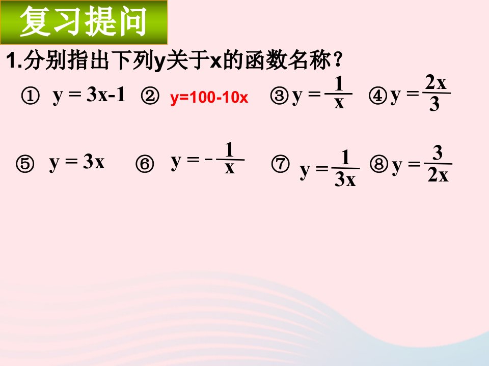 2022八年级数学下册第6章反比例函数6.1反比例函数第二课时教学课件新版浙教版