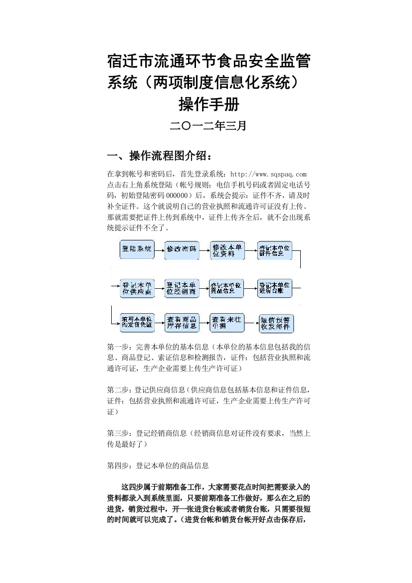 用户操作流程操作手册