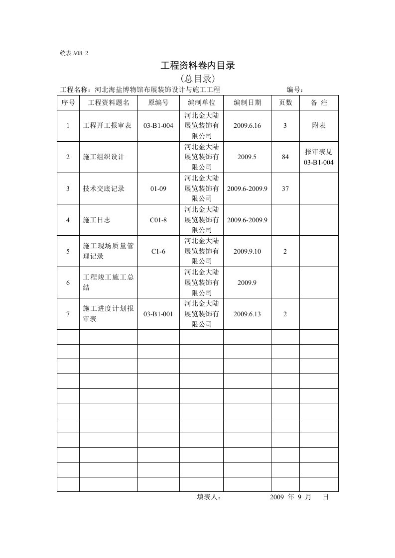 资料卷被目录1卷