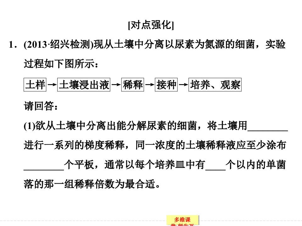 微生物利用习题课件