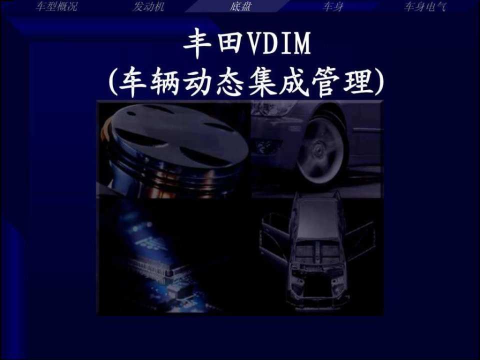 丰田VDIM-车辆动态集成管理