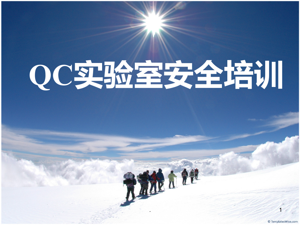 QC实验室安全培训PPT课件