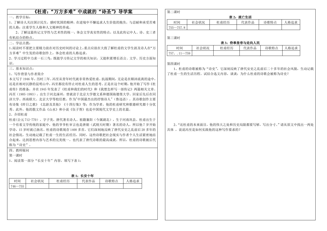 人物传记杜甫传