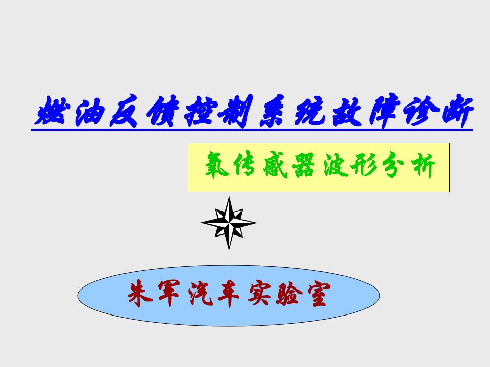 企业诊断-燃油反馈控制系统故障诊断