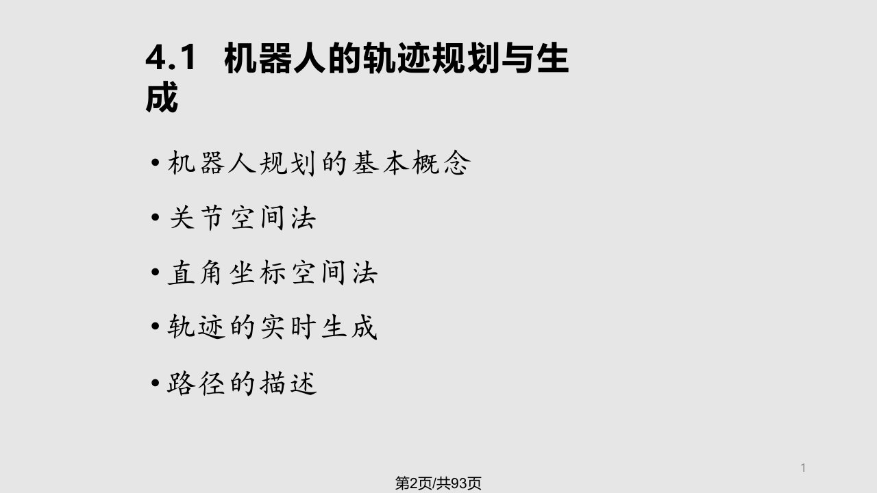 第六机器人的轨迹规划生成与控制技术