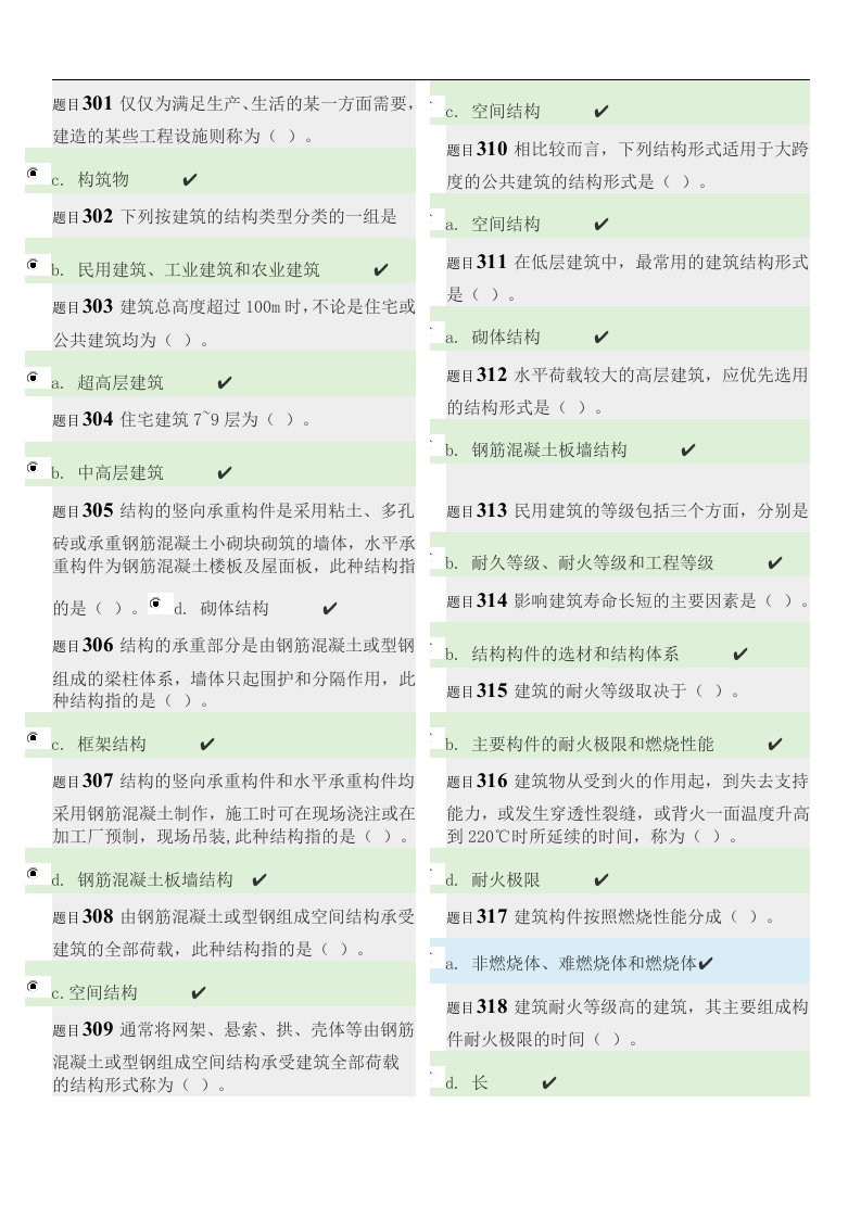 建筑构造综合习题集