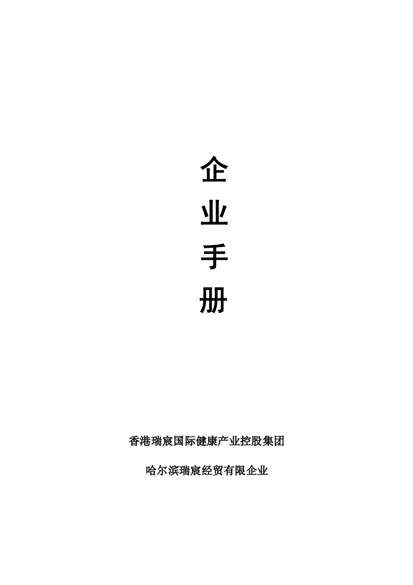 产业控股集团企业手册