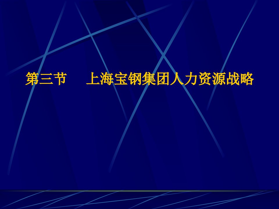 上海宝钢集团人力资源