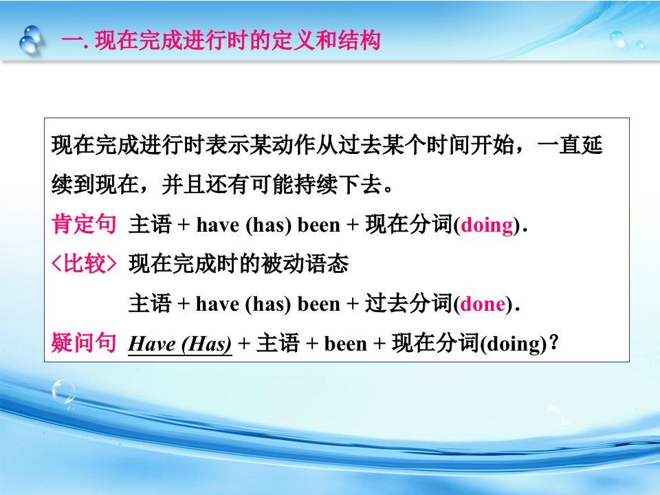 高考英语语法现在完成进行时用法归纳