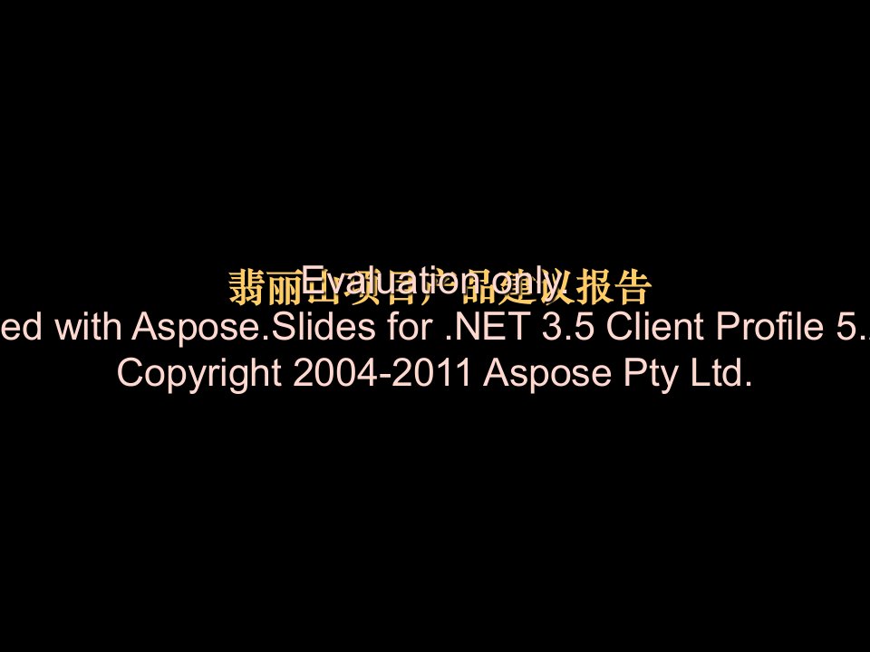 2008年东莞市翡丽山项目产品建议报告全