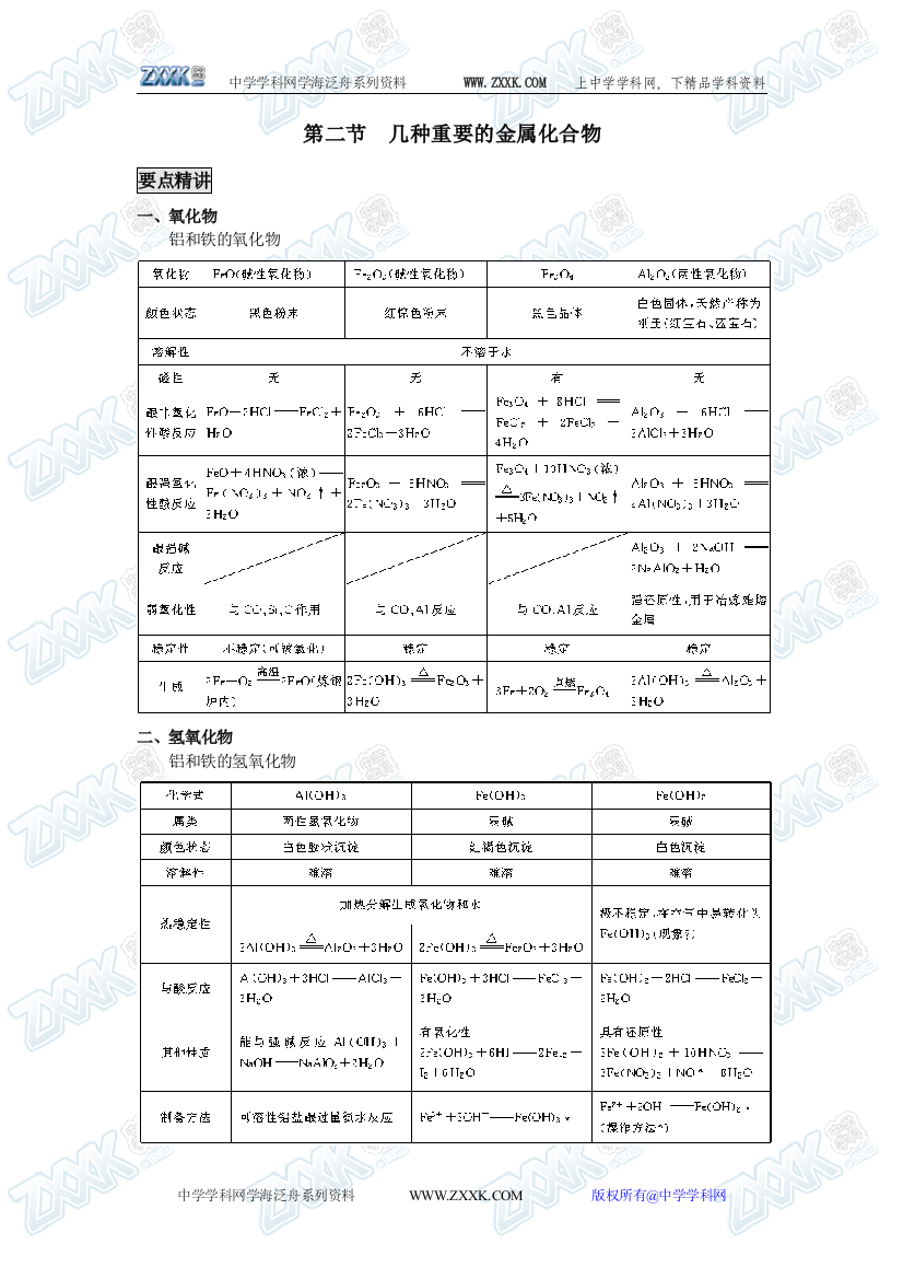 新课标人教版必修1第三章第二节