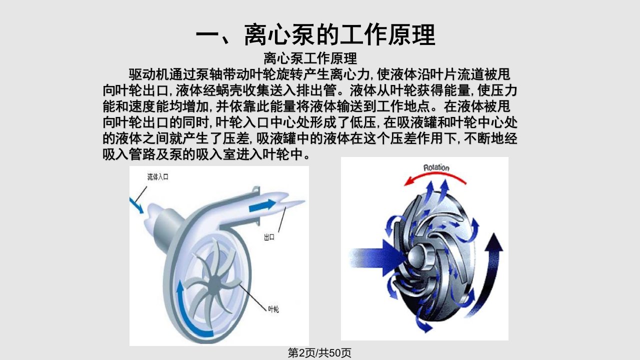 离心泵基础知识最终资料