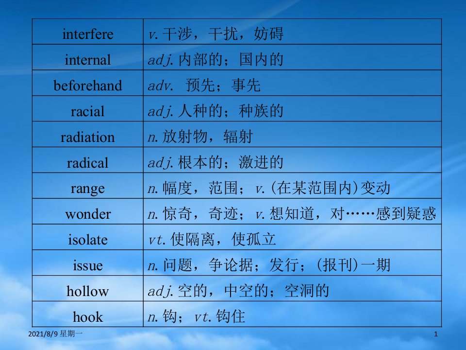 人教版福建省高三英语总复习考前第25天考前高分必读专题课件