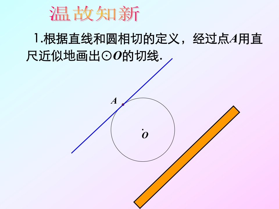 精选改过切线长定理课件新1